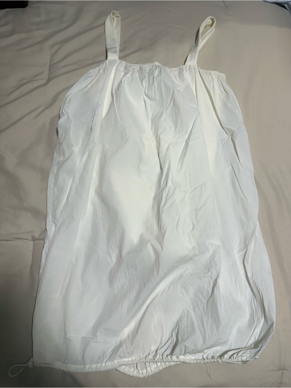 Daily Drills White Bubble Dress